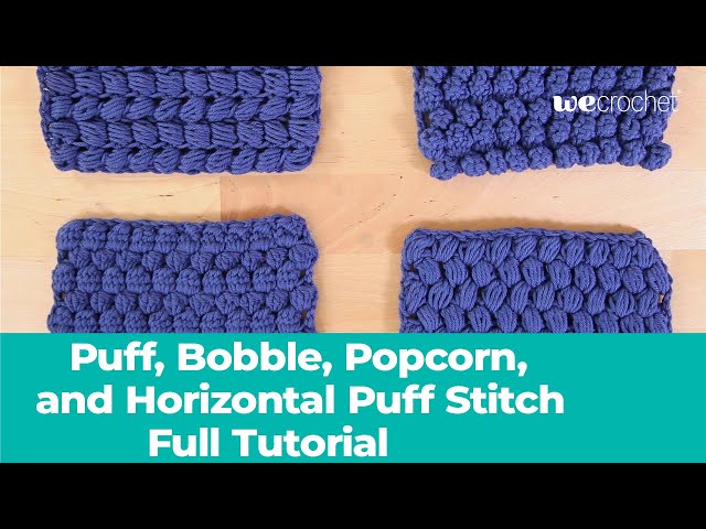 Swollen crochet pattern Books Bubble Popcorn Puff stitch Crochet