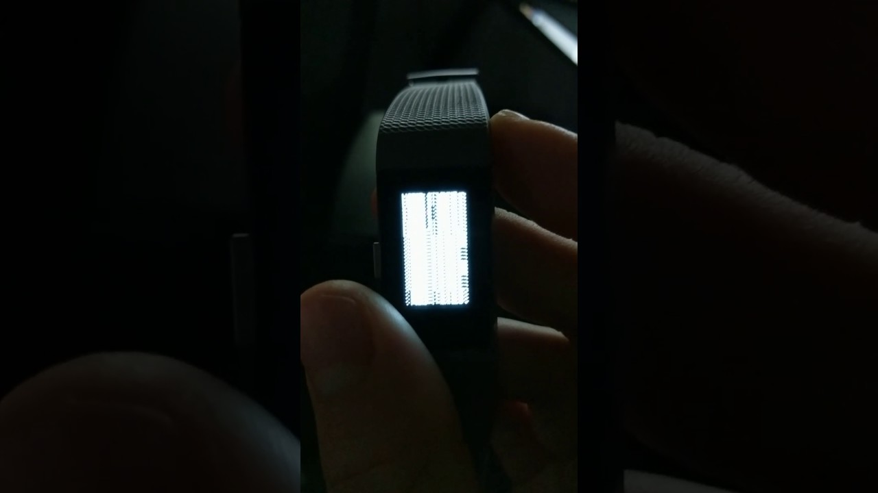 fitbit charge 2 screen is black