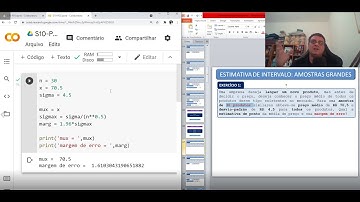 Projeto Estatística para todos - Trilha de Python - Semana 10 - Aula 02: Tamanho da amostra e erro