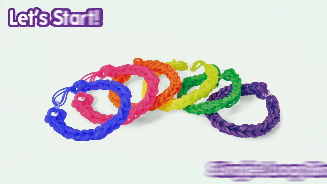 Easy Rubber Band Bracelet Single Chain With 2 Fingers  no loom  YouTube
