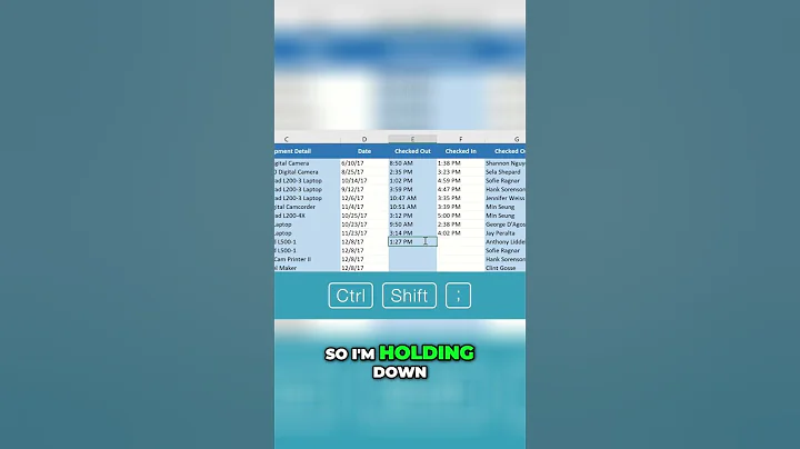 Excel Date & Time Shortcut Save Time NOW! #excel #exceltips