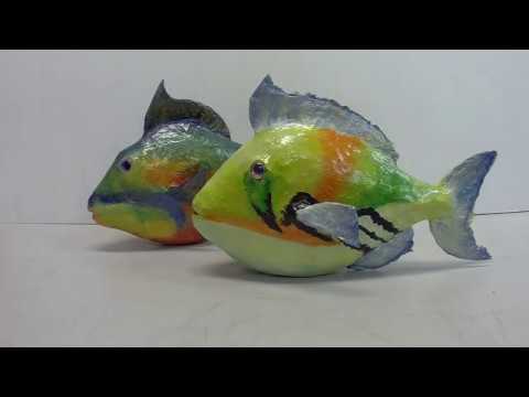 How To Make a Paper Mache Fish - Studio DIY