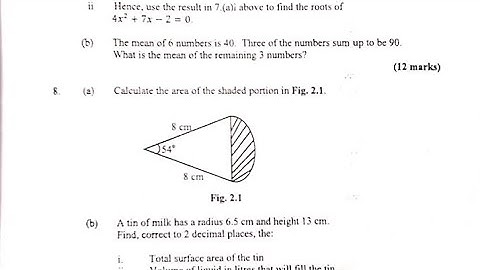 2025 WASSCE Core Mathematics Questions (Trial)
