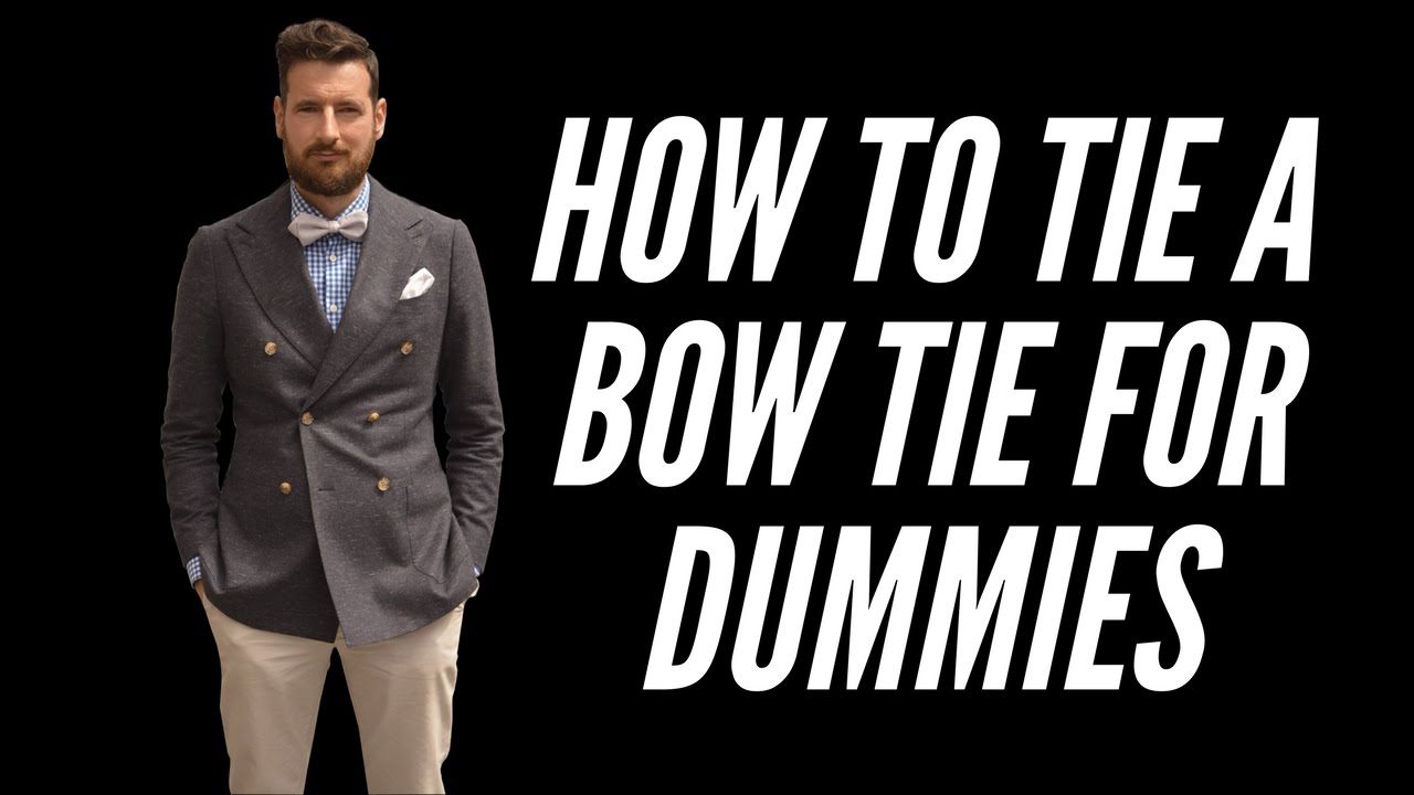 How to tie a bow tie for dummies 🎀 || Easy way to tie a bow tie - YouTube