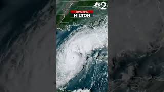 The sun sets over massive Hurricane Milton on Tuesday night
