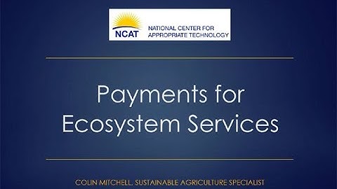 Payments for Ecosystem Services: Part 1