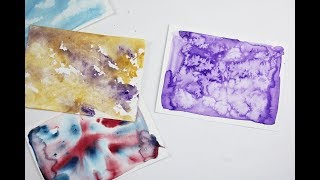 4 Easy Watercolour Techniques