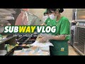 ENG)손에 습진이 생기도록 일하는 써브웨이 알바 vlog😊(korea subway/써브웨이/샌드위치/알바생/알바)