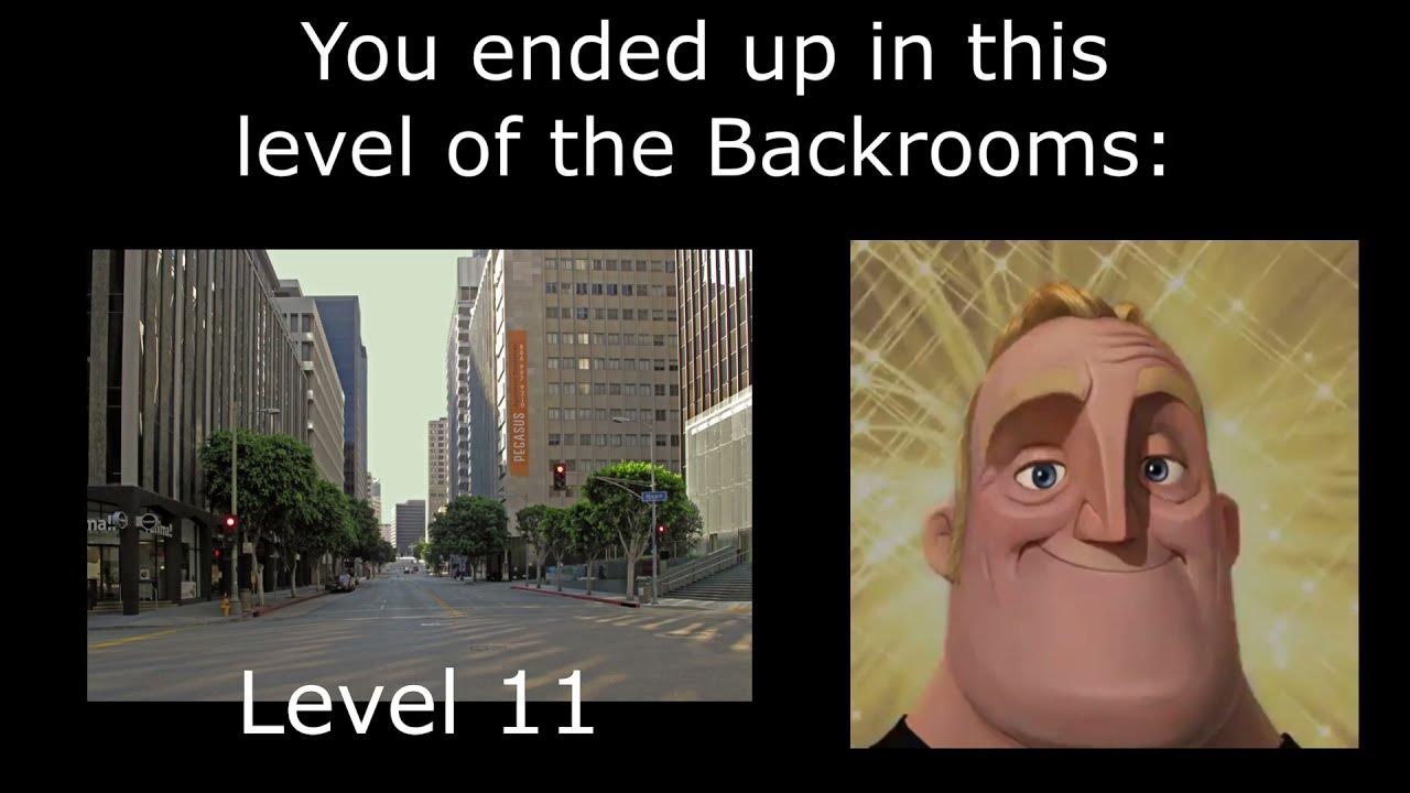Mr.Incredible becoming Uncanny: You Noclip into the Backrooms 