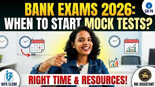 When to start  mock test for banking exams 2026✅🎯#sbipo #ibpspo #rrbpo #bankerslife 