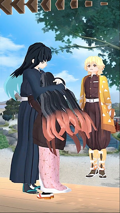 MuiNezu X Zenitsu😬#demonslayer #nezuko #muichiro #zenitsu #edit #animation #zepeto#ytshorts#shorts