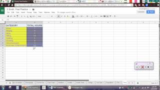 Google Sheets-Pie Chart, Time