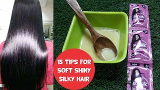 How can I make my hair Soft and Silky naturally ? 15 valuable Tips. Hair care at home.