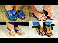 11 IDEIAS DE CUSTOMIZAÇÕES DE CHINELOS | CHINELO DECORADO COM TECIDO E JEANS DIY | IDER ALVES