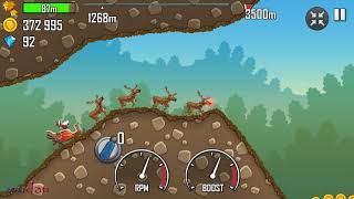 Santa Claus along with his reliable sleigh and reindeer at Hill Climb Racing screenshot 2