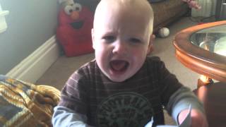 The top 20+ baby gets angry with toys