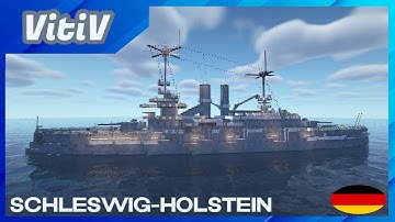 KMS Schleswig-Holstein - Deutschland-class Pre-Dreadnought Battleship - Minecraft