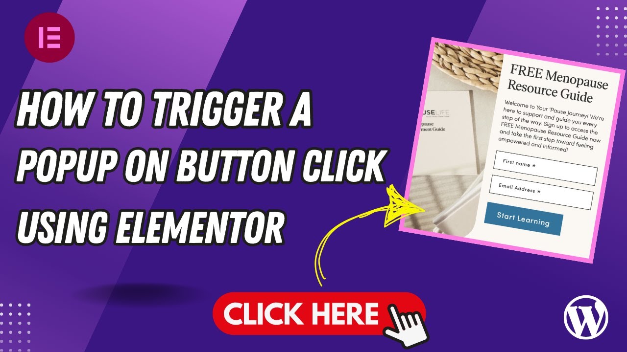 How to Trigger a Subscription Popup on Button Click in Elementor - YouTube