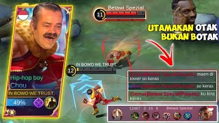 CHOUBOWO.EXE - UTAMAKAN OTAK, BUKAN BOTAK! Troll si botak sampe ngamuk😂🤣 MLBB Funny Moments