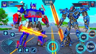 Optimus Starscream Transformers: Truck Jet Robot City Battle 2026 Part 8 - Android Gameplay screenshot 1
