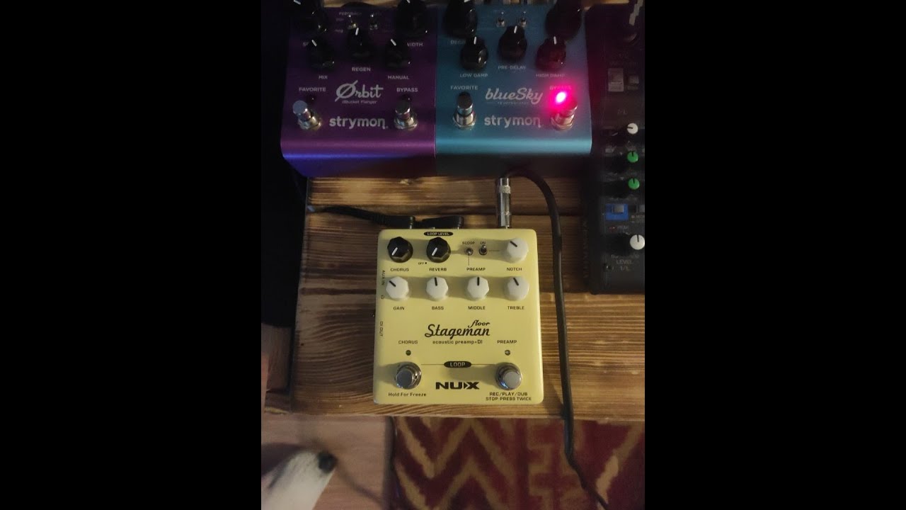 With new preamp - NUX NAP-5 Stageman Floor Acoustic Pream