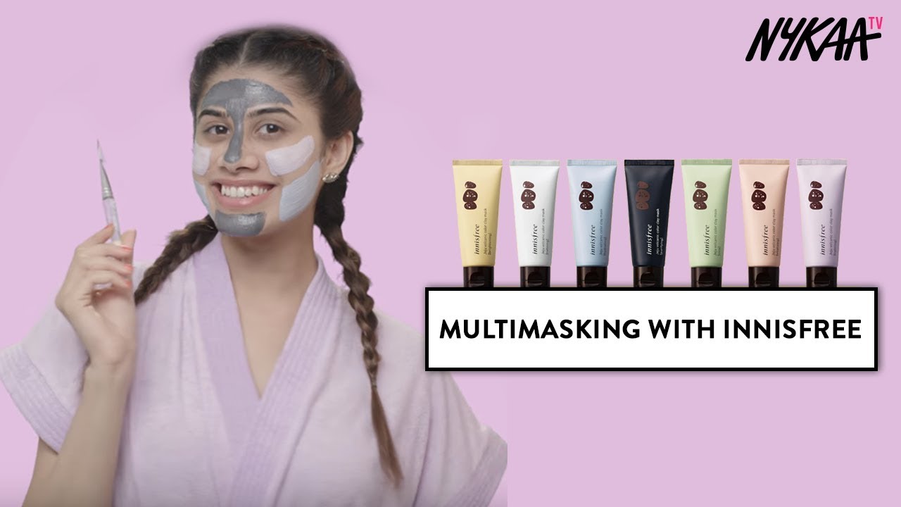 Multimasking Innisfree Jeju Color Clay Masks Ft. Malvika Sitlani | Nykaa - YouTube