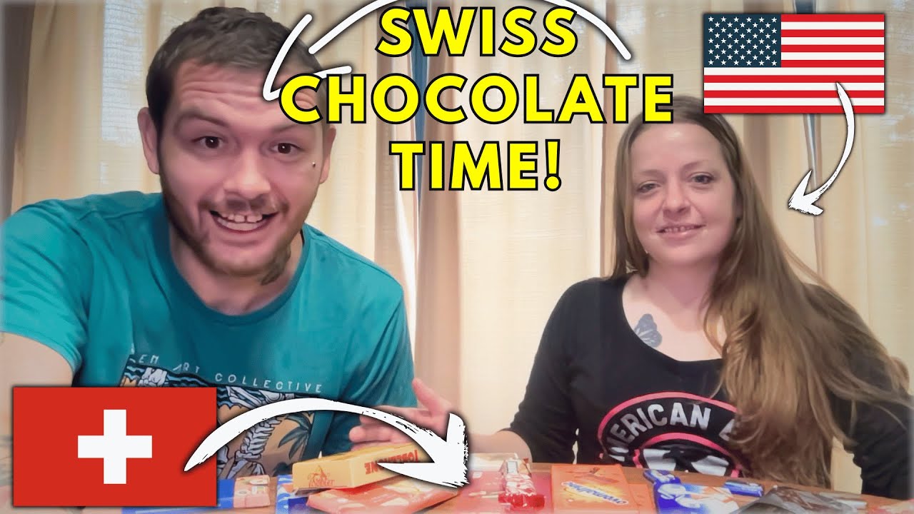 Americans Hanging Out Eating Swiss Chocolate