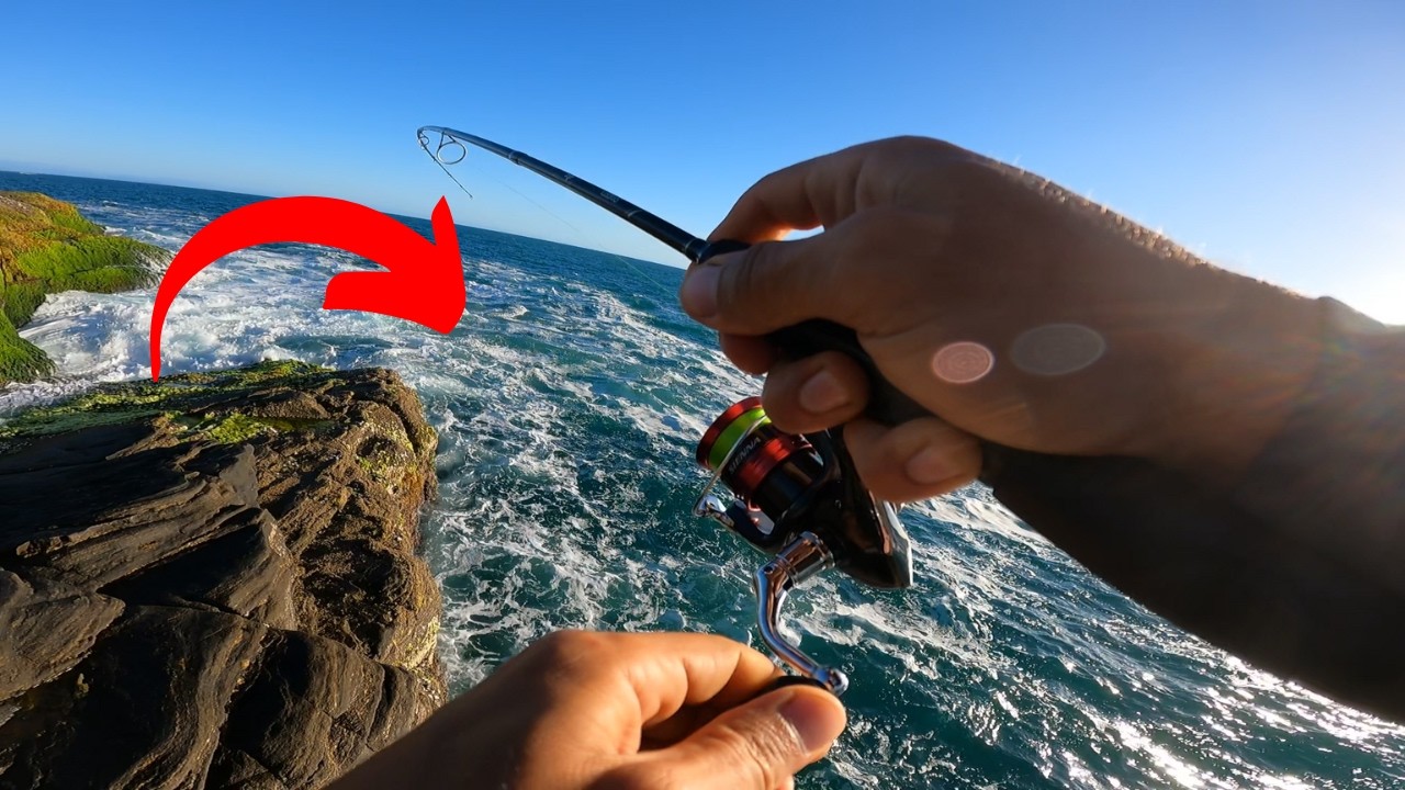 ROCKFISHING em BÚZIOS! Olho de Boi, PESCARIA na praia de nudismo!