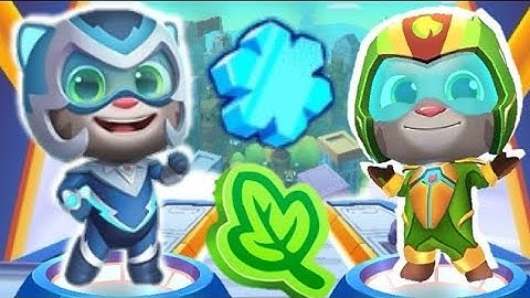 Talking Tom Hero Dash THE BIG FREEZER vs Force of Nature event Ice Bolt Tom vs Planet Power Tom