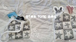 Star Tote Bag Crochet L Tutorial