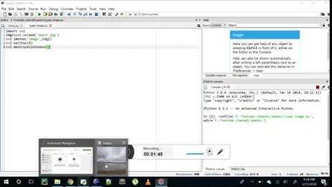 How to load an image in opencv for processing with python in Spyder IDE