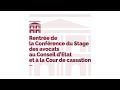 Rentrée solennelle de la Conférence du stage des avocats aux Conseils