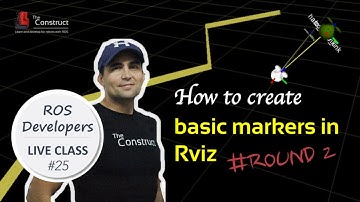 ROS Developers LIVE-Class #25:  How to create basic markers in Rviz | Round 2