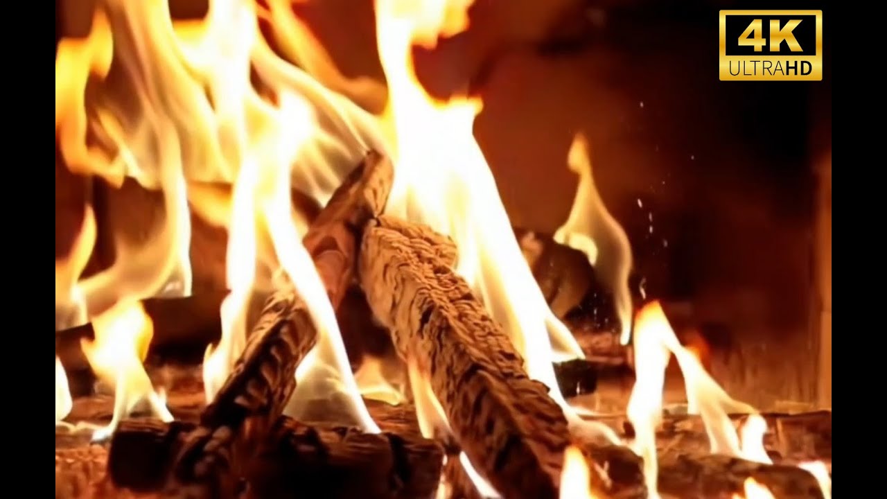 4K Fireplace 🔥 Perfect Background for Sleep, Reading & Meditation