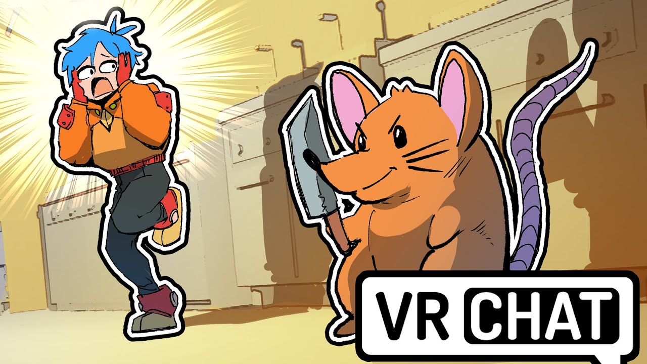 ITS A RAT! | VR Chat with friends - YouTube