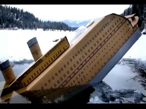 cardboard cruise ship sinking