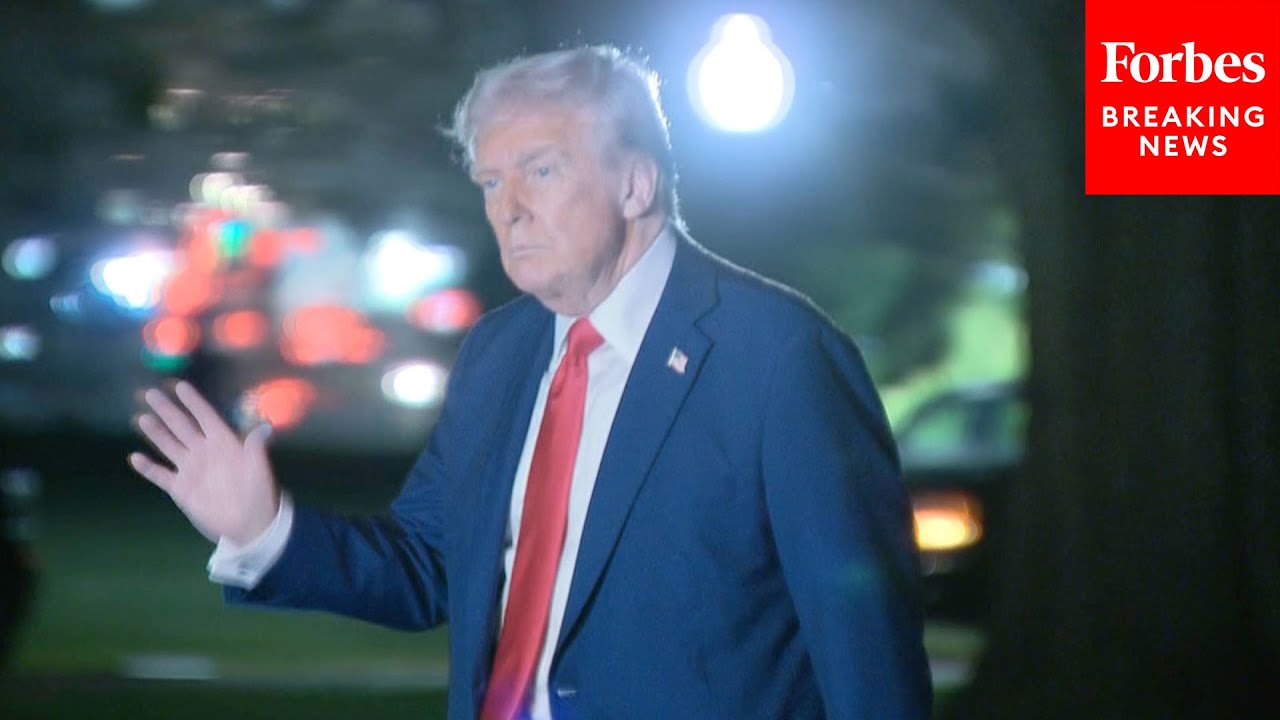 JUST IN: President Trump Returns To The White House - YouTube