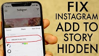 FIX Instagram Add To Story Not Showing! (2020)