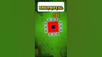 Minecraft One Block End Portal?! 🔮🕳️#minecraft #endportal #shorts #trending #tutorial