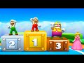 【マリオパーティスターラッシュ】ミニゲームマリオVsルイージVsワリオVsピーチ(COM最強 たつじん)