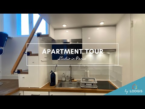 Videó: Kis apartman Párizsban Optimális 16 m²-es felület megjelenítése