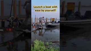 How to launch a boat by yourself