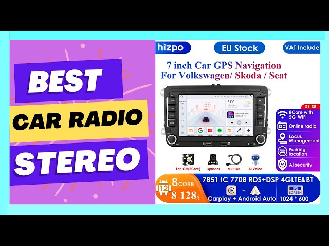 Carplay 7inch 2 Din Android Car Radio GPS for VW Volkswagen Skoda Octavia 