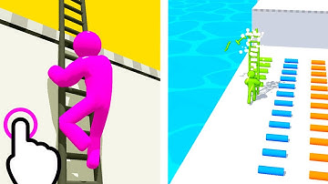 Ladder Master - Ladder Climb Stickman Run - All Levels iOS Android GamePlay #2