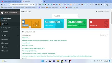 Linkshortener bitcoinly.in website all dashboard settings information in 2022 | SZ Technical