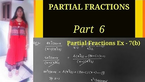 PARTIAL FRACTIONS / MATHS 2A Partial Fractions / Partial Fractions INTER 2nd year