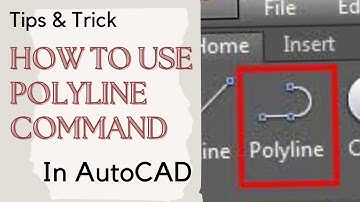 How to create polyline in Autocad/Autocad polyline complete  Tutorials  complete#Hindi
