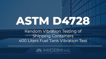 ASTM D4728 Random Vibration Testing of Shipping Containers400 Liters Fuel Tank Vibration Test