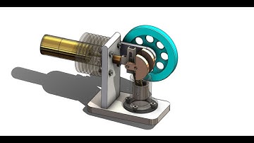 Animation Design of Stirling Engine in SolidWorks.