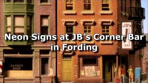 Working N Scale Neon Beer Sign